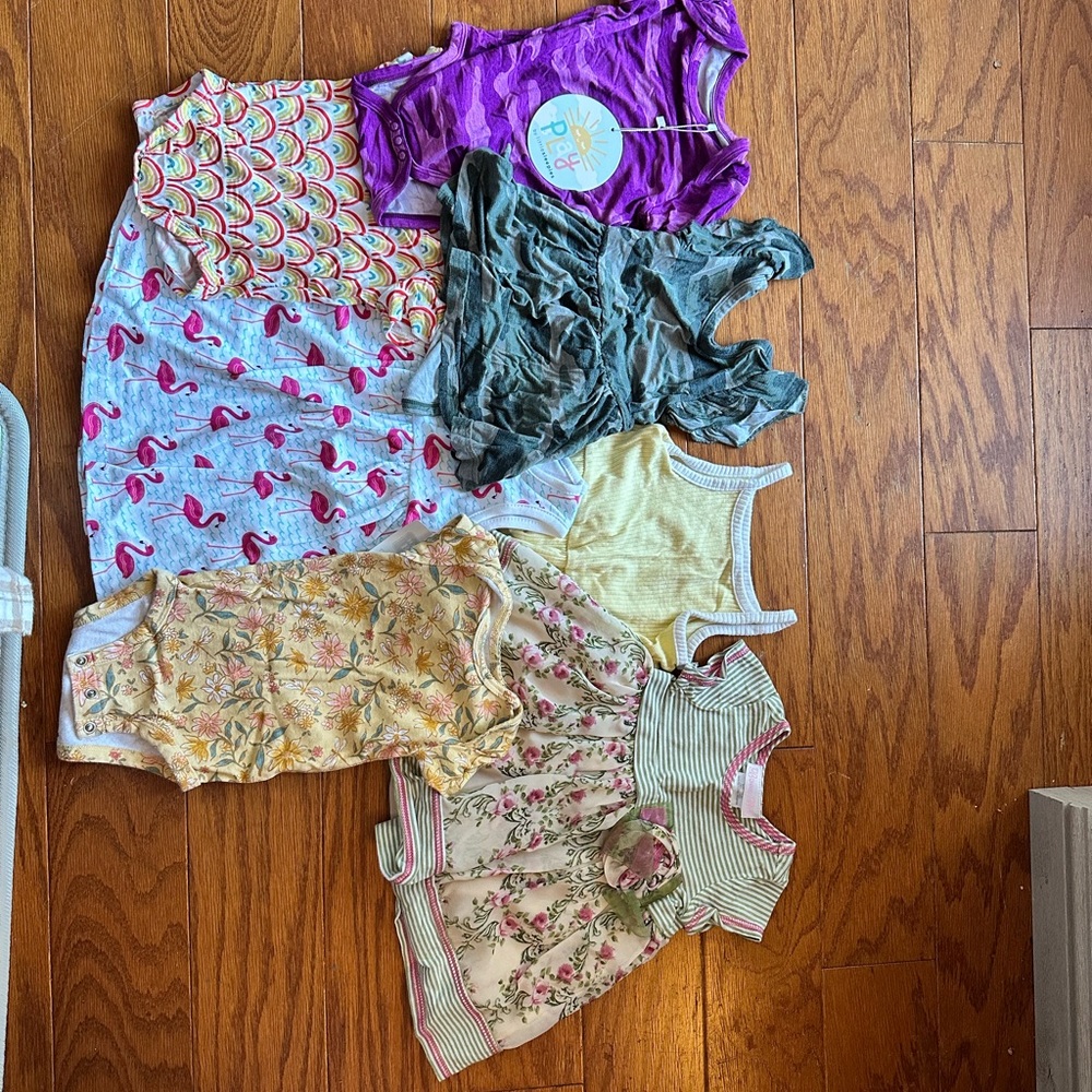 Summer in onesies and dresses